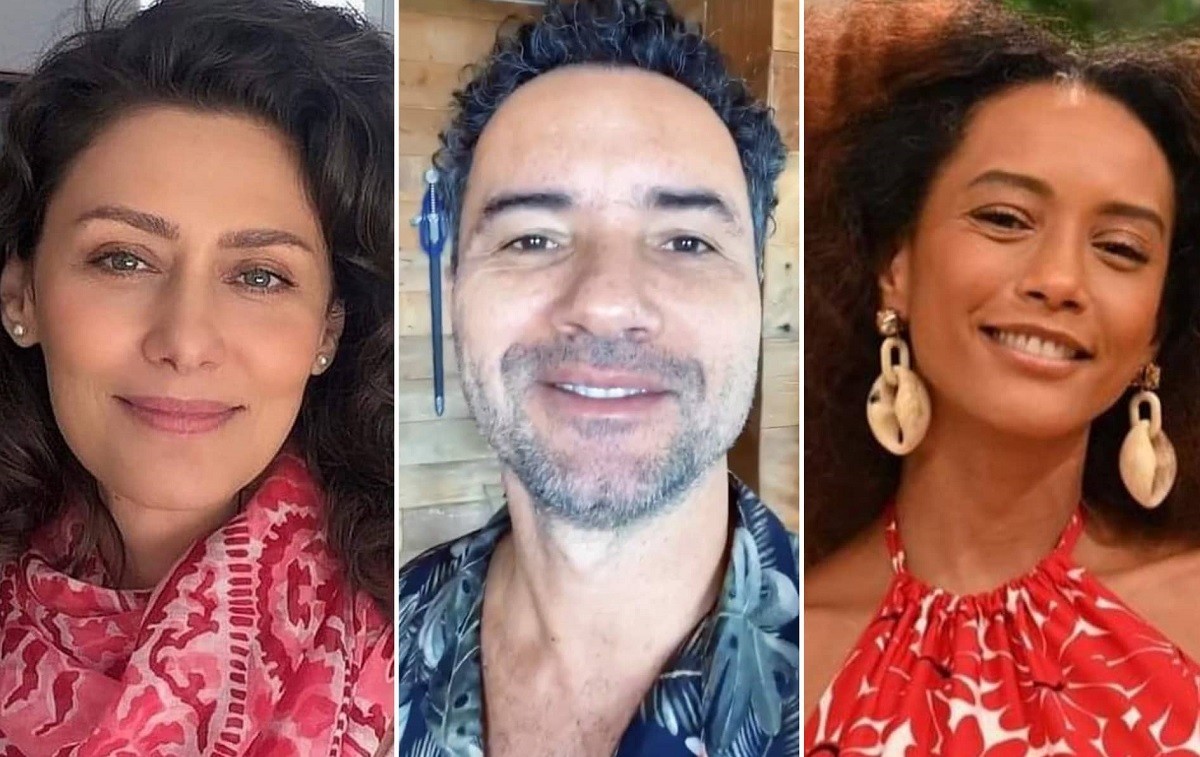Maria Fernanda Cândido, Marco Luque e Taís Araujo estiveram em aberturas de novelas dos anos 90 (Foto: Reprodução/Instagram)