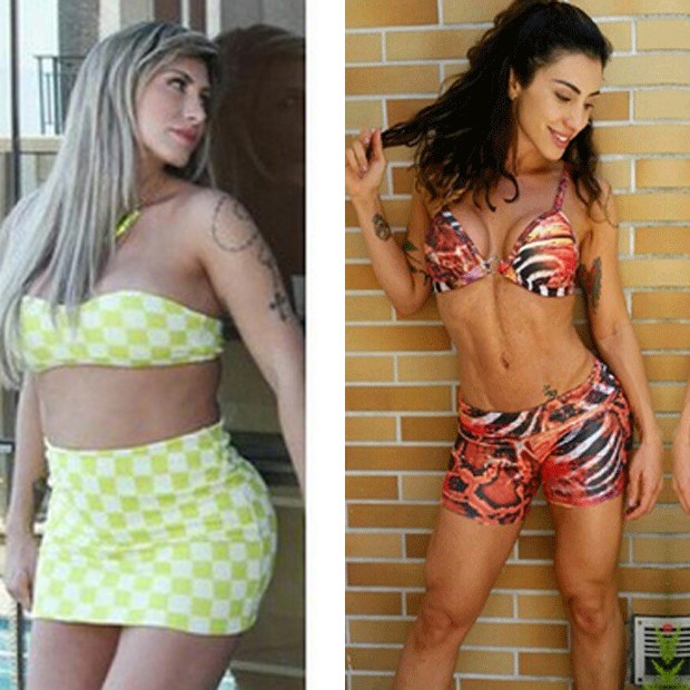 Antes e depois da gravidez (Foto: Reprodução/Instagram)