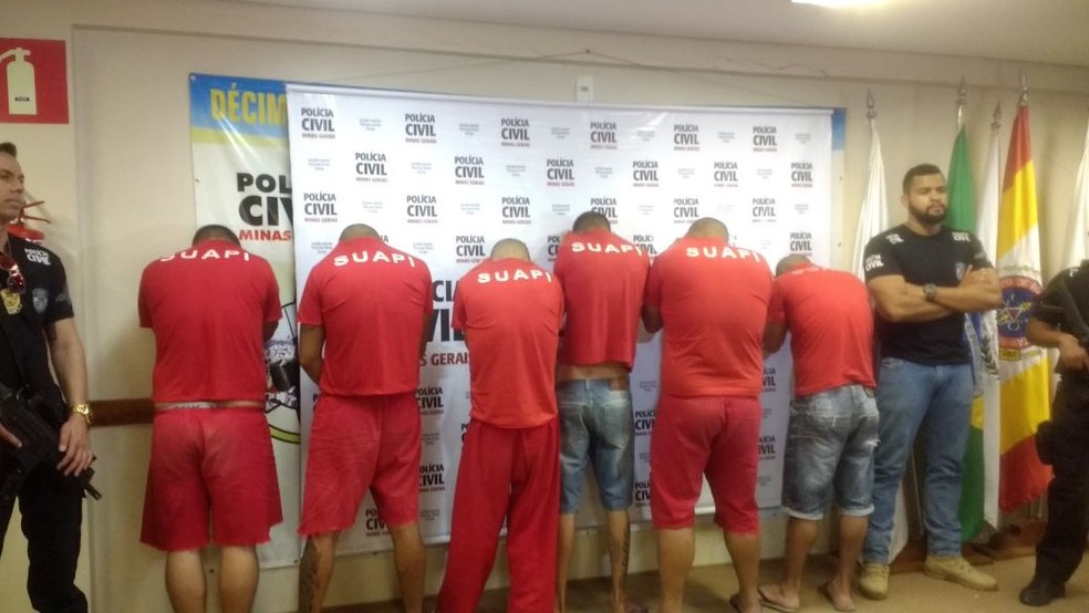 Quadrilha foi encaminhada ao Presídio regional (Foto: Ana Cláudia Mendes/Inter TV)