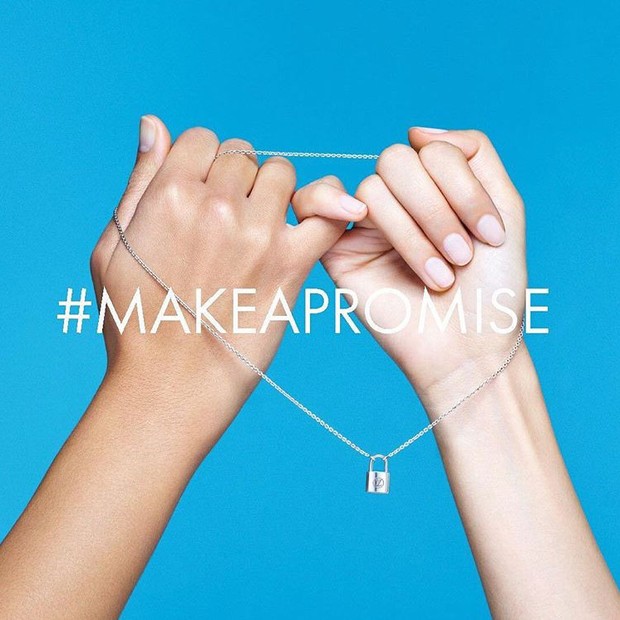 O símbolo do #makeapromise nas redes sociais (Foto: Reprodução/Instagram)