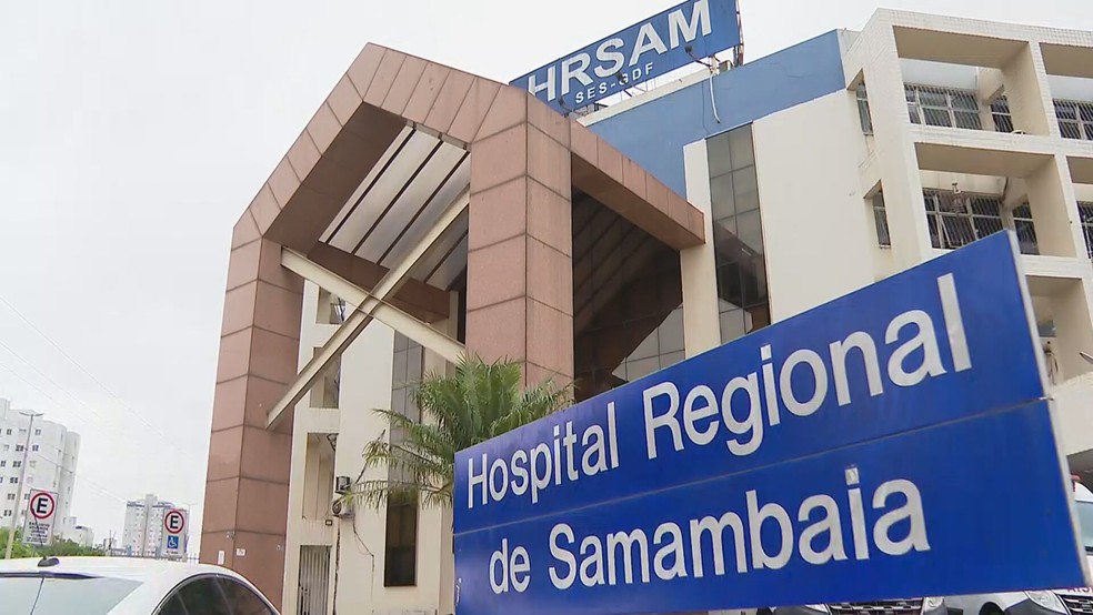 Hospital Regional de Samambaia, no DF — Foto: TV Globo/Reprodução
