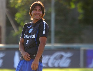 Marcelo Moreno tem três gols na Copa do Brasil (Foto: Lucas Uebel/Grêmio FBPA)