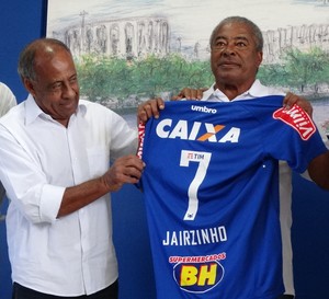 Jairzinho se emociona em reencontro com Cruzeiro e Dirceu Lopes