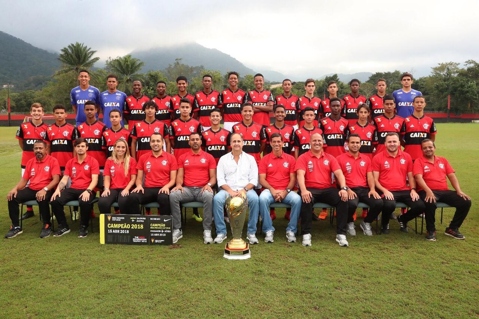 Tallisom Cauã integrou elenco do Flamengo durante a Copa Nike de 2018 e conhecia todas as vítimas de tragédia — Foto: Reprodução
