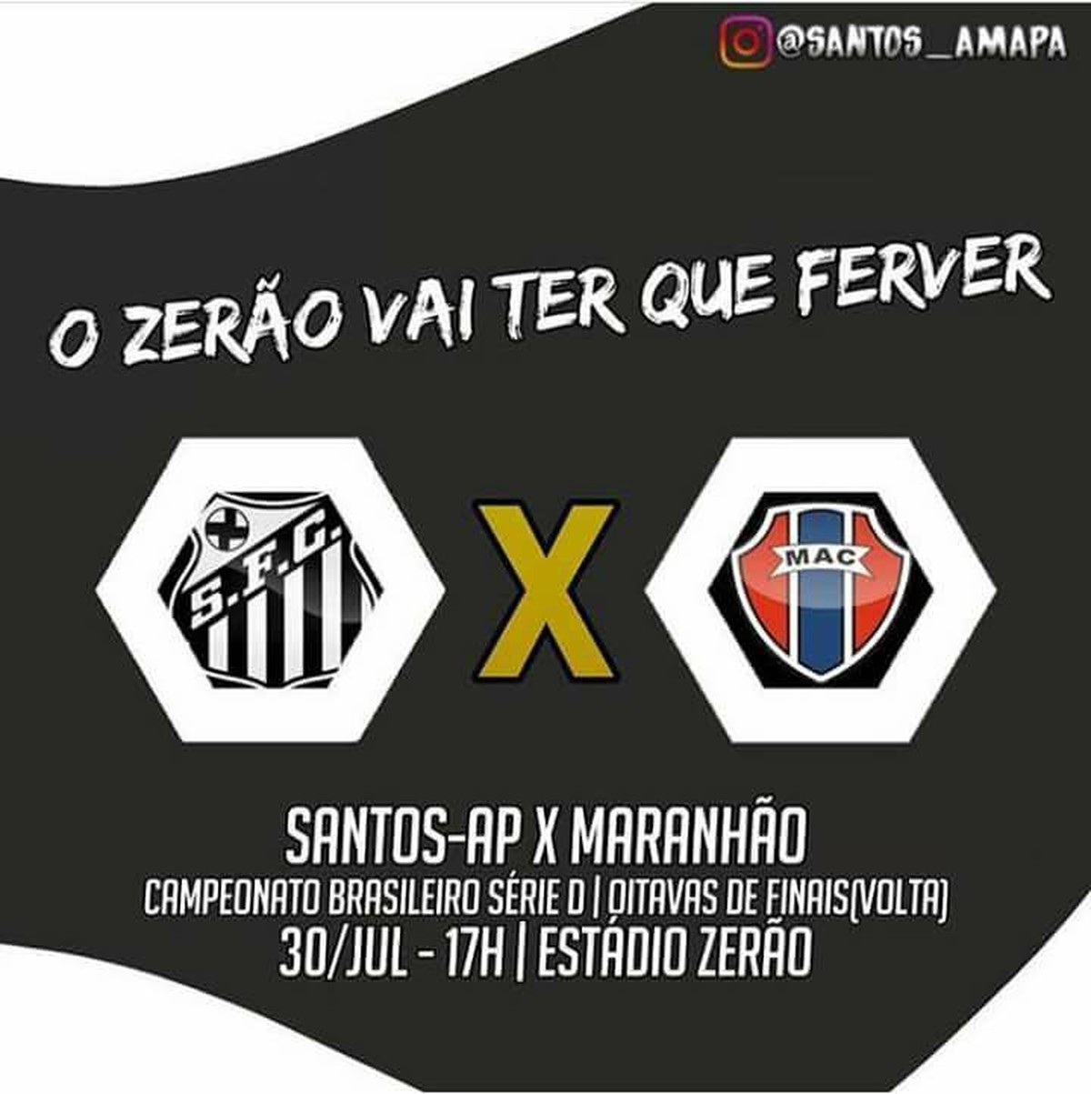 SantosAP x Maranhão ingressos estarão a venda apenas no dia do jogo