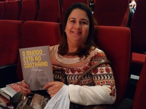 Economista Marta Virgínia se disse encantada com a história do baiano (Foto: Alan Tiago Alves/G1)