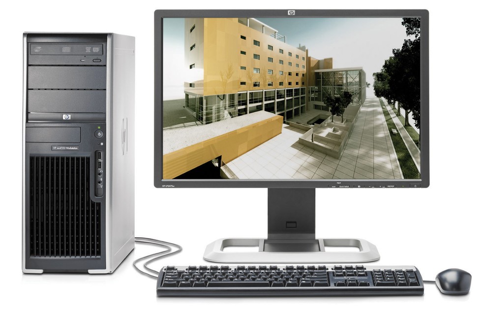 Um computador top de linha da HP em 2008 — Foto: Divulgação / HP