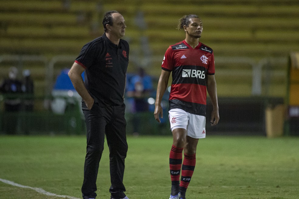 Rogério Ceni na partida do Flamengo contra o Madureira — Foto: Alexandre Vidal/Flamengo