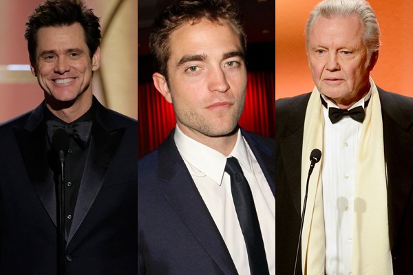 Jim Carrey, Robert Pattinson e Jon Voight (Foto: Getty Images)