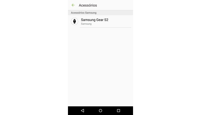 App da Samsung se conecta ao Gear S2 (Foto: Reprodução/Raquel Freire)