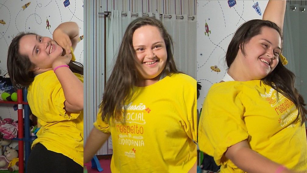 A Izabel trabalha em uma montadora de Curitiba no setor de RH  — Foto: Reprodução/RPC