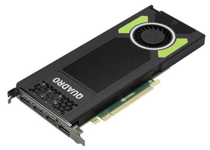 Com GPU menos poderosa, Quadro M4000 ocupa apenas o espaço de um slot dentro do gabinete (Foto: Divulgação/Nvidia)