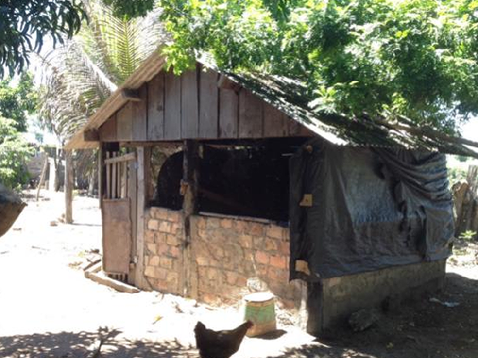Vítima morou em barraco usado como alojamento, galinheiro e depósito (Foto: STRE-MT/Divulgação)