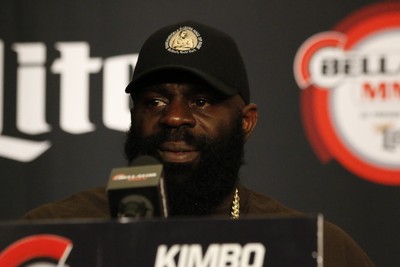 Kimbo Slice; coletiva; Bellator 149 (Foto: Evelyn Rodrigues) Kimbo Slice; coletiva; Bellator 149 (Foto: Evelyn Rodrigues)