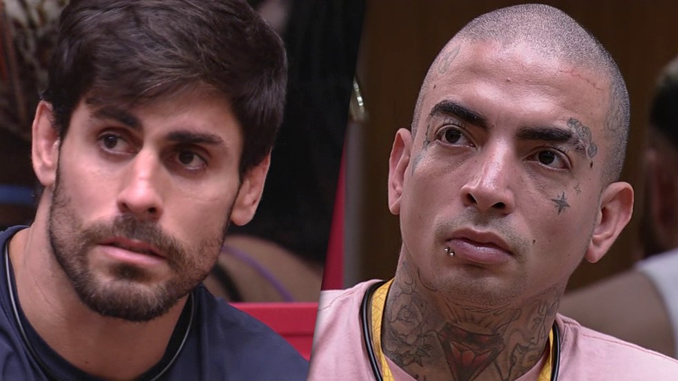 Cara de Sapato e MC Guimê são eliminados do BBB 23 — Foto: Globo