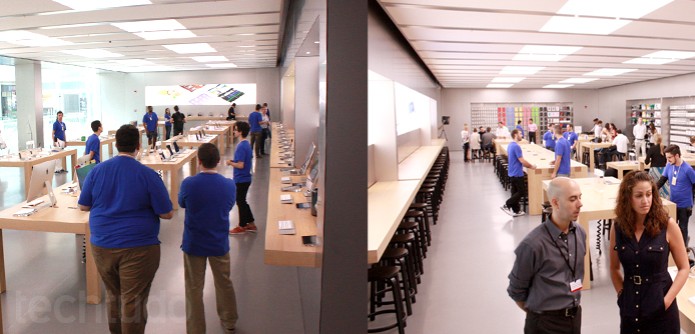 Apple Store em formato Pavillion (Foto: Allan Melo / TechTudo)