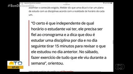Destaques do g1 Tocantins: Veja dicas do que estudar para concursos