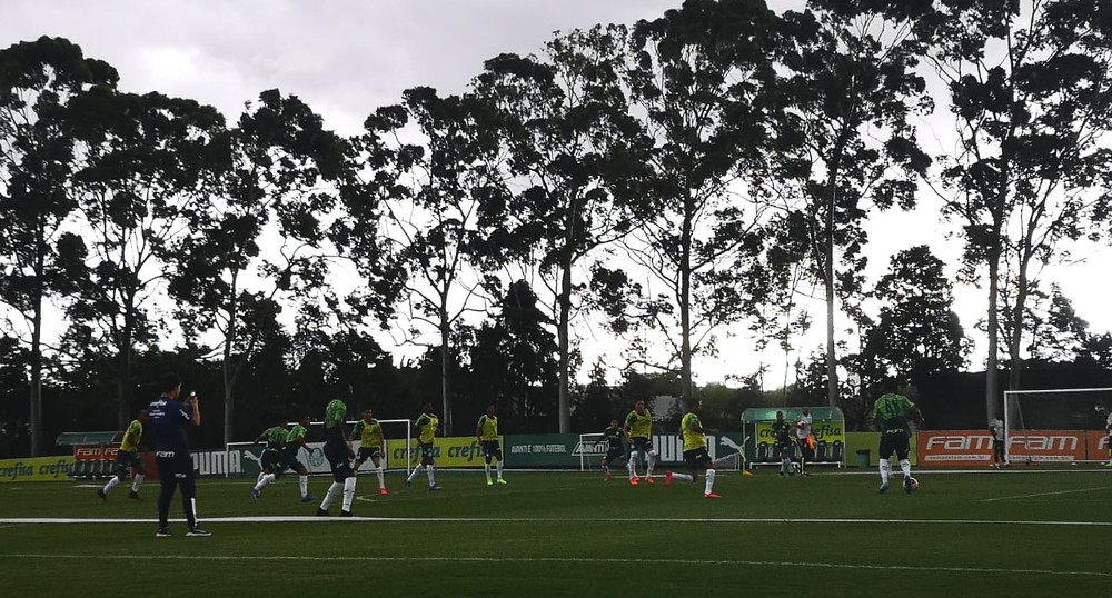 Palmeiras se reapresenta na Academia com reservas e Vitor Hugo faz primeiro treino com bola
