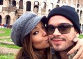 O casal visitou muitos lugares turísticos, como o Coliseu (Foto: Arquivo Pessoal)
