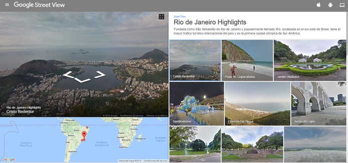 Galeria do Google Street View mostra mapas do Rio de Janeiro (Foto: Reprodução/Barbara Mannara)