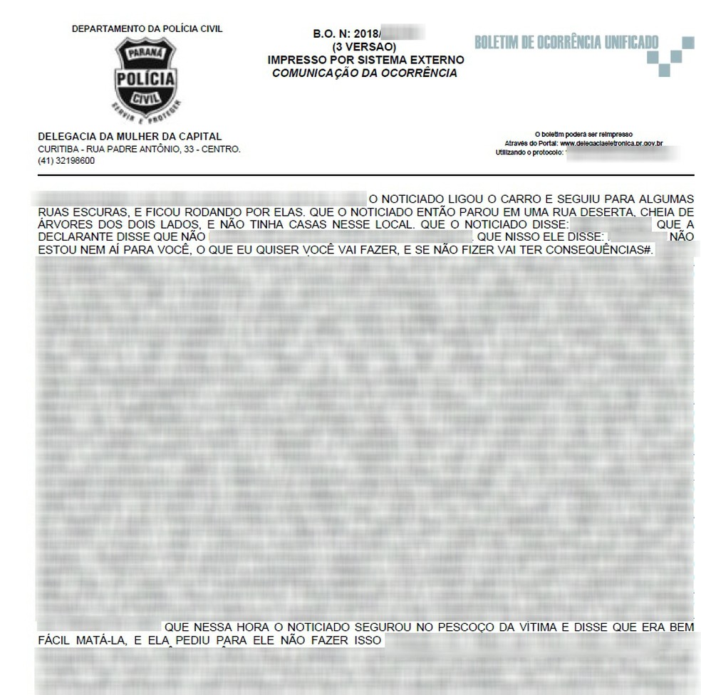 Em boletim de ocorrência, uma das vítimas disse que suspeito a levou de carro para rua escuro, onde a estuprou (Foto: Reprodução)