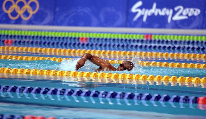 natação Eric Moussambani olimpíada 2000 (Foto: Agência Getty Images)