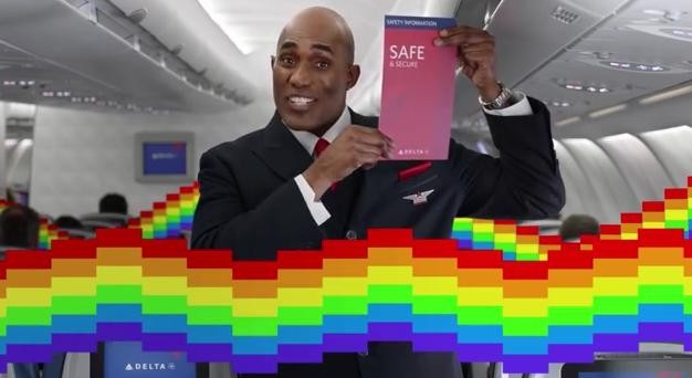 Delta publica vídeo de normas de segurança com memes  (Foto: Reprodução/Youtube)