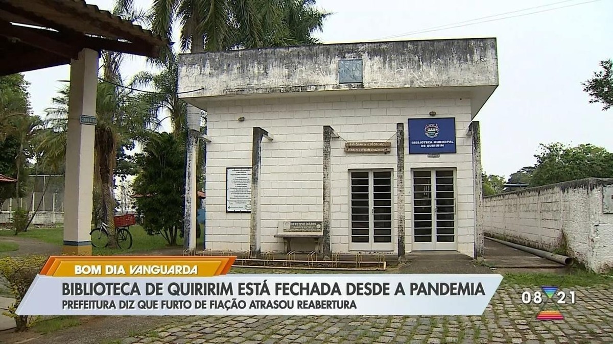 Fechada desde o início da pandemia, biblioteca de Quiririm deve ser reaberta em junho