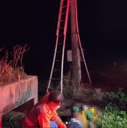 Suspeito de furtar fiação sofre traumatismo craniano ao cair de poste na zona rural de Uberlândia