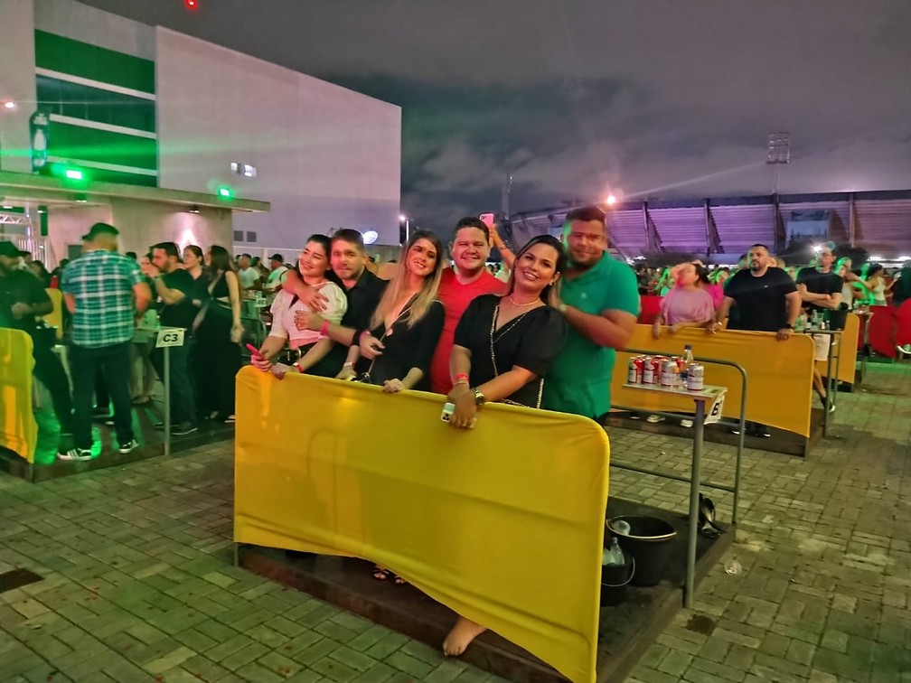 Evento teste na Arena da Amazônia, em Manaus, reuniu mais de 2 mil pessoas na noite desta sexta-feira (24). — Foto: Paulo Frazão/Rede Amazônica
