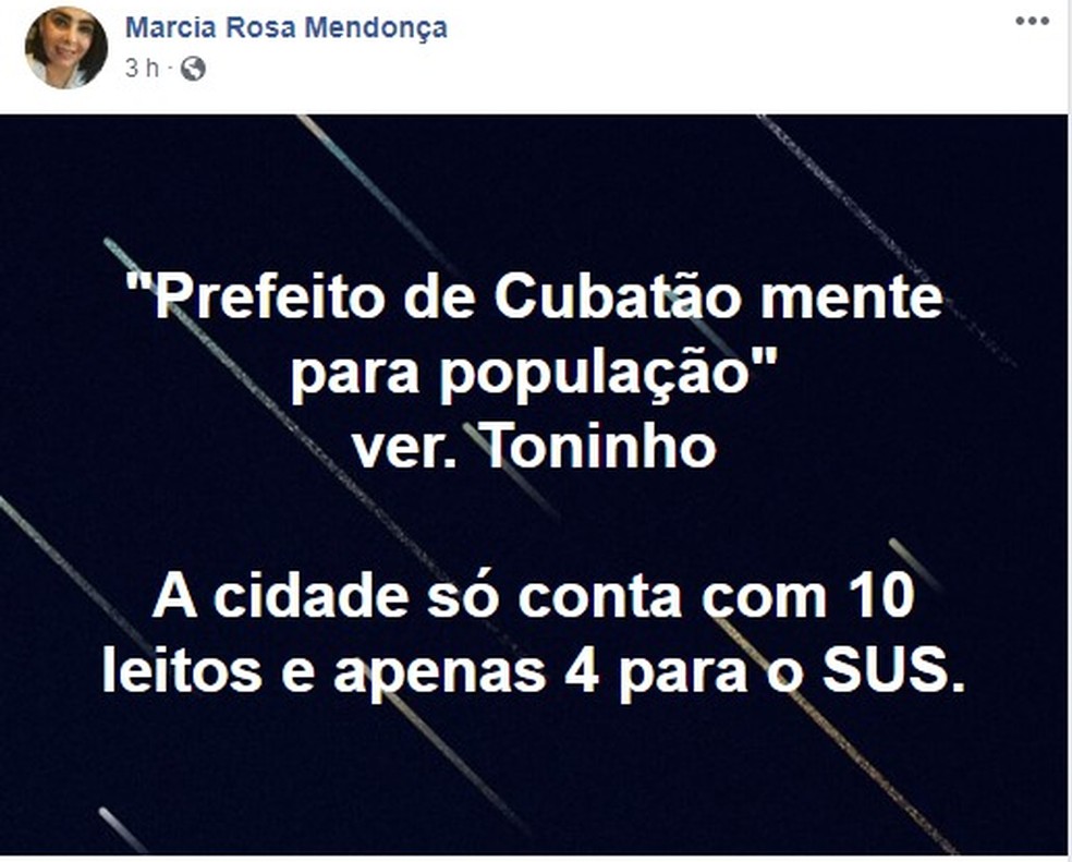 Prefeito De Cubatao Sp Denuncia Vereador E Ex Prefeita Por Fake News Em Caso De Leitos De Uti Santos E Regiao G1