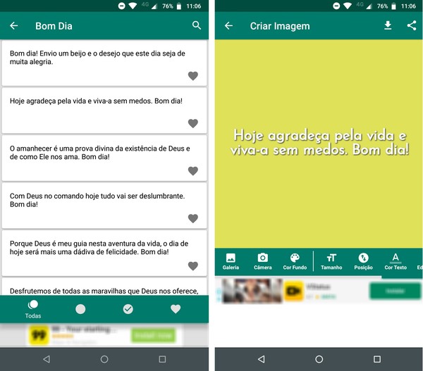Mensagem de Bom Dia para WhatsApp: veja 5 apps com frases e imagens | Redes  sociais | TechTudo