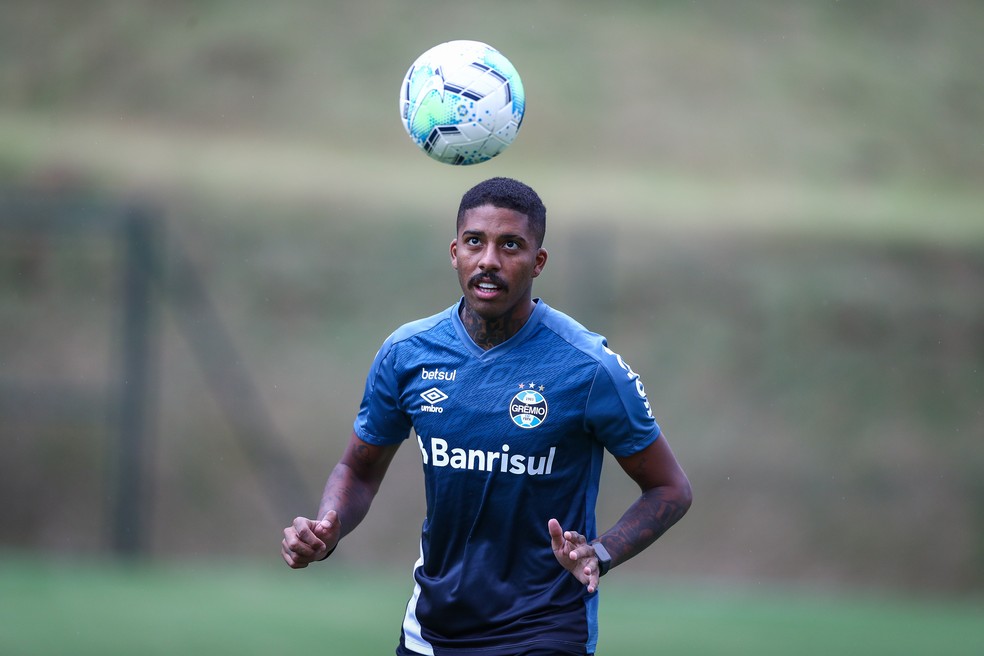 Jean Pyerre pode voltar ao Grêmio após lesão — Foto: Lucas Uebel/Grêmio