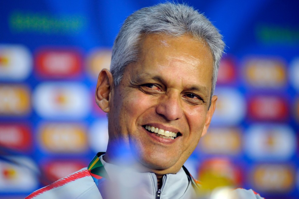Chile, de Reinaldo Rueda, foi uma das sele&ccedil;&otilde;es que visitou o Ninho do Urubu &mdash; Foto: Alan Morici/CA2019