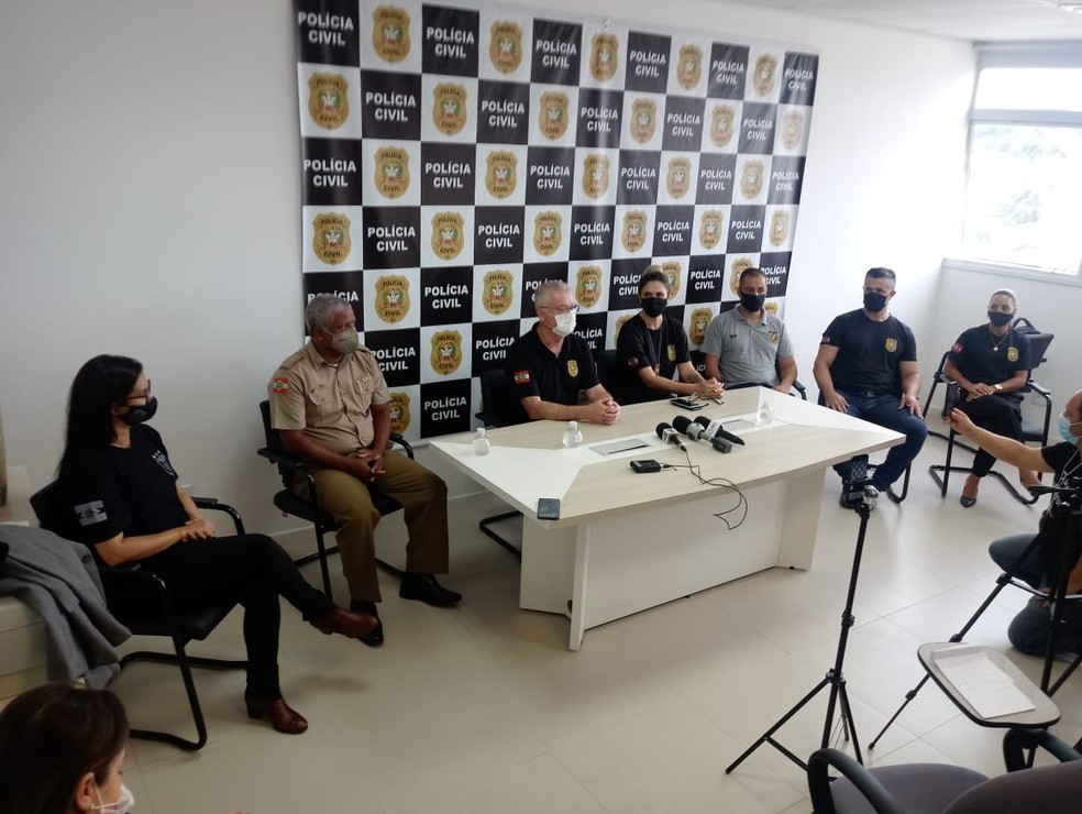 Menina de 4 anos sequestrada em Palhoça é encontrada pela polícia — Foto: Polícia Civil/Divulgação