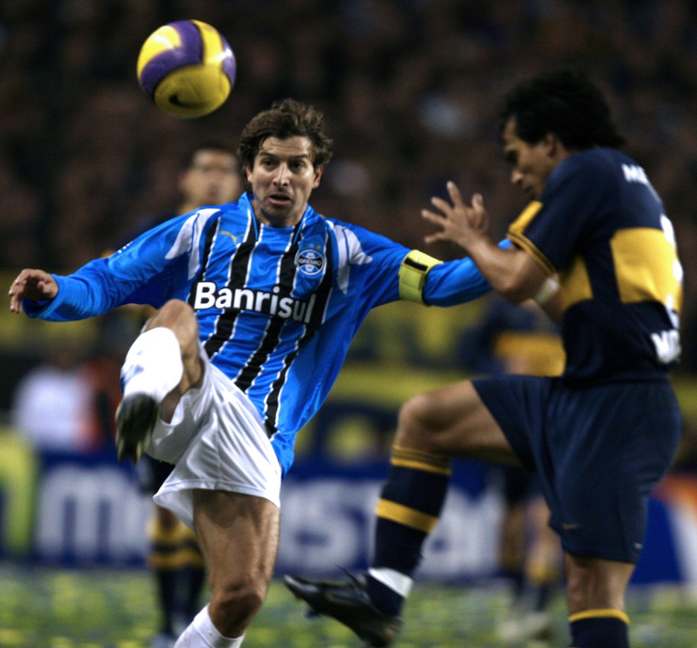 Grêmio de 2007 caiu na final para o Boca Juniors (Foto: AFP)