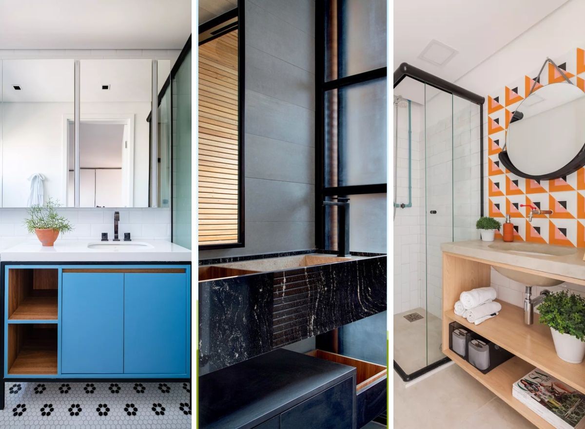 Inspire-se em 30 ideias de banheiros pequenos e modernos (Foto: Divulgação | Montagem: Casa e Jardim)