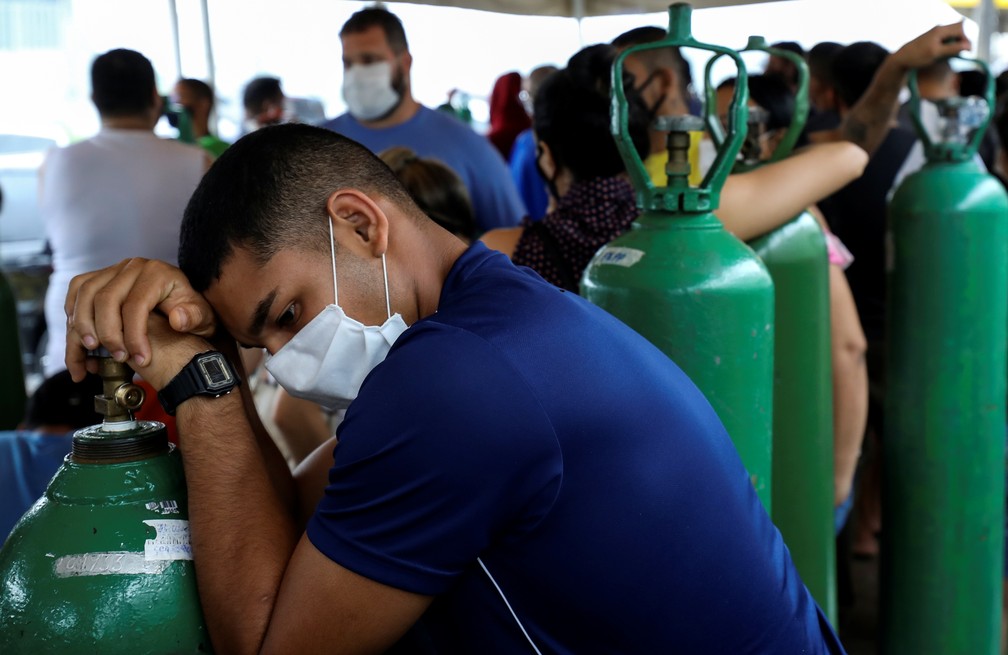 Com aumento de casos de Covid-19 no Amazonas tem faltado oxigênio no Estado — Foto: REUTERS/Bruno Kelly