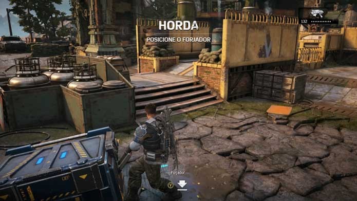 Mova o Forjador para começar a partida em Gears of War 4 (Foto: Reprodução/Murilo Molina)
