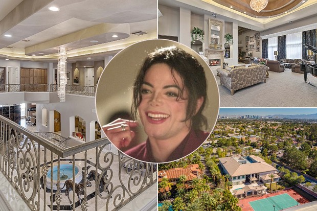 Mansão que Michael Jackson morou de aluguel por um ano está à venda (Foto: Divulgação/Aeon Jones e Reprodução/Instagram @michaeljackson)