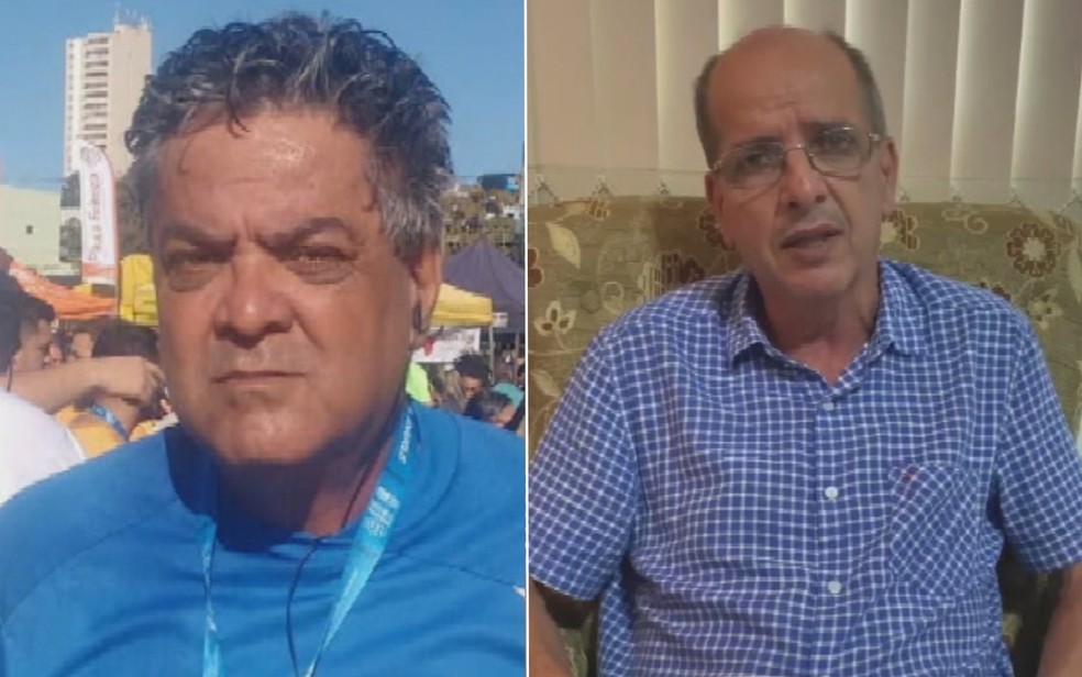 Dercino Antônio Rodrigues e Adonai Tadeu Rodrigues, suspeitos de estuprar manicure — Foto: Reprodução/TV Anhanguera