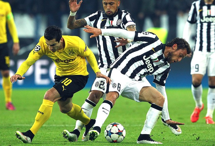 Mkhitaryan e Marchisio Juventus X Borussia Dortmund (Foto: Getty Images)