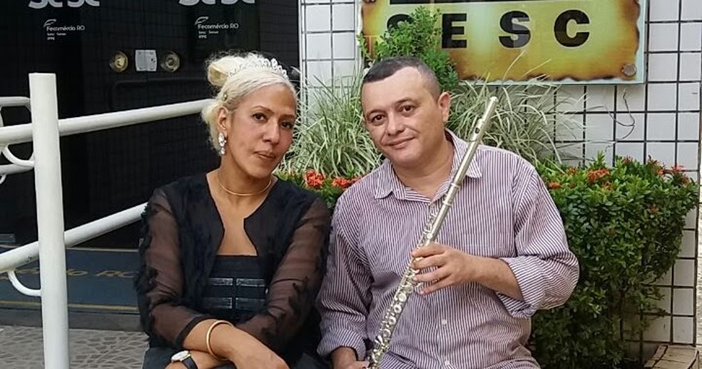 Pianista Litisia Moreno e o flautista Paulo Humberto. Os músicos se apresentam em Ji-Paraná nesta segunda. (Foto: Sesc RO/Divulgação)