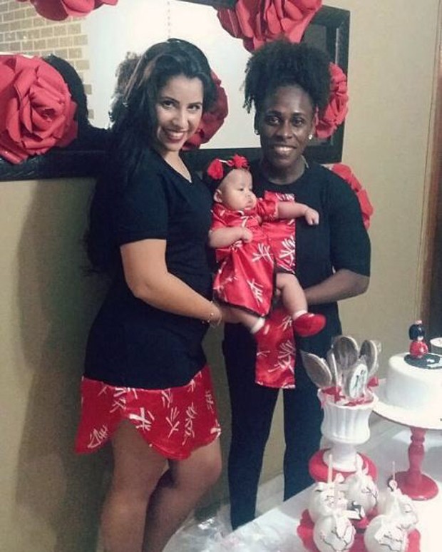 Neném, Thais Baptista e a filha, Valentina (Foto: Reprodução/Instagram)