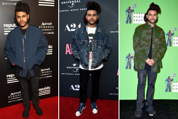 O estilo alinhado de The Weeknd (Foto: Getty Images)