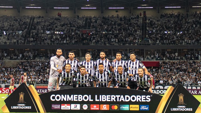 Elenco do Atlético-MG na partida contra o Tolima, pela Libertadores 
