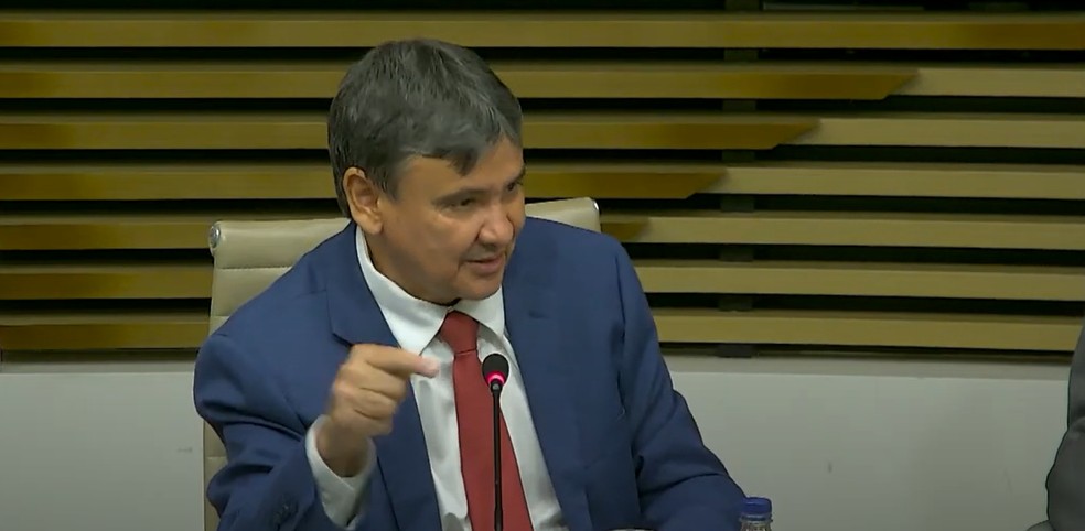 Ministro participou de reunião com a diretoria da Federação das Indústrias do Estado de São Paulo (Fiesp) nesta segunda.  — Foto: Reprodução/ TV Globo