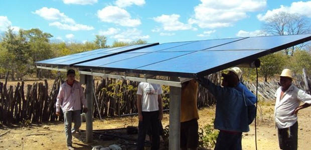 Placa solar do projeto do IPS (Foto: Divulgação)