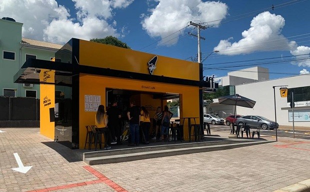 Modelo drive thru da Mais1 Café, no Paraná (Foto: Divulgação)