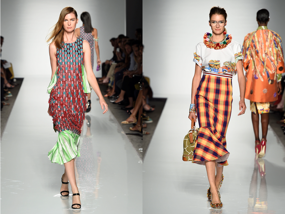  Looks from Lisa Folawiyo (left) and Stella Jean (right) (Foto:    )